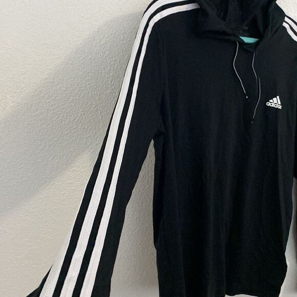 NWT- ADIDAS-Lightweight Pullover Hoodie T-Shirt- Size Large - Picture 3 of 11